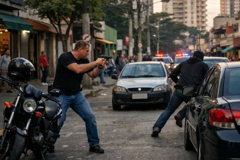 Policial de folga reage a assalto no Ipiranga e vítima acaba baleada durante ação policial-de-folga-reage-a-assalto-no-ipiranga-e-vitima-acaba-baleada-durante-acao