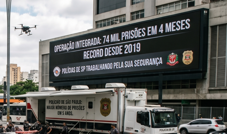 POLÍCIAS DE SP PRENDEM 74 MIL INFRATORES EM QUATRO MESES